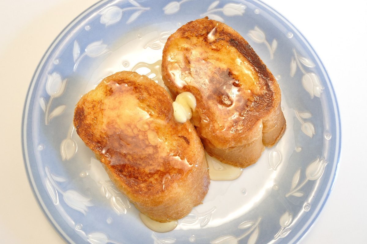 French toast served on a plate.