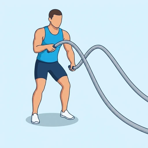 Battle ropes — Exercise illustration