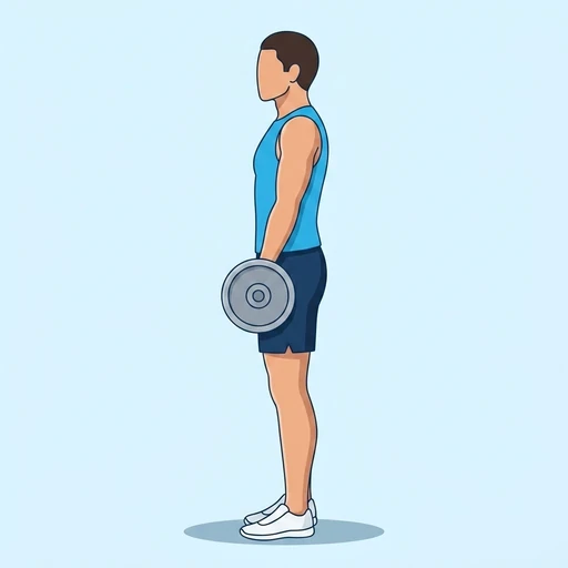 Barbell Romanian deadlift — Exercise illustration