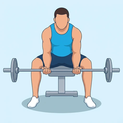 Barbell wrist curl — Exercise illustration
