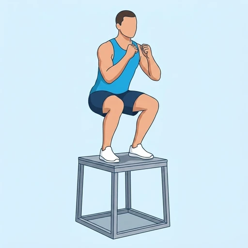 Salto al cajón: Ilustración del ejercicio (peak)