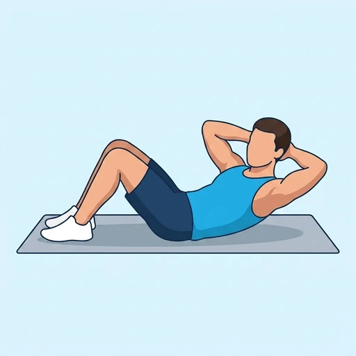Crunch: Exercise illustration (peak)
