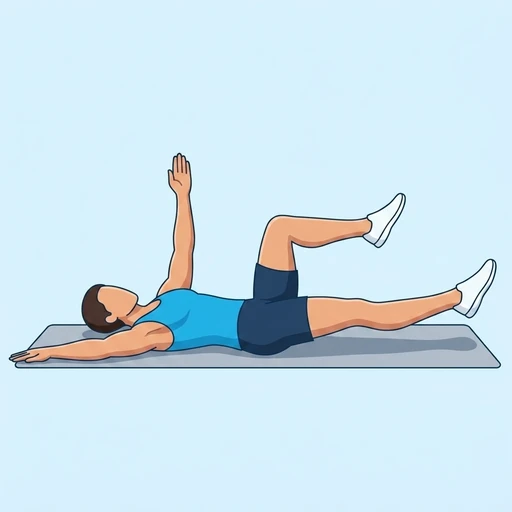Dead bug: Exercise illustration (peak)