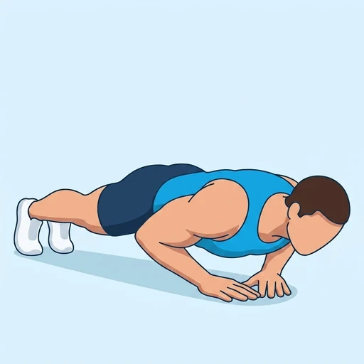 Flexión con manos juntas: Ilustración del ejercicio (peak)