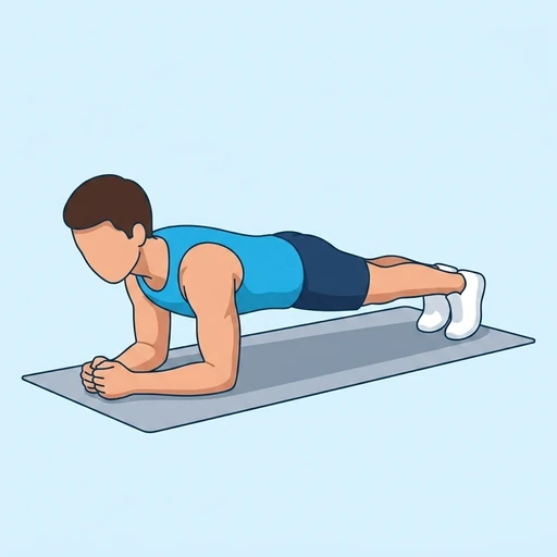Forearm plank — Exercise illustration
