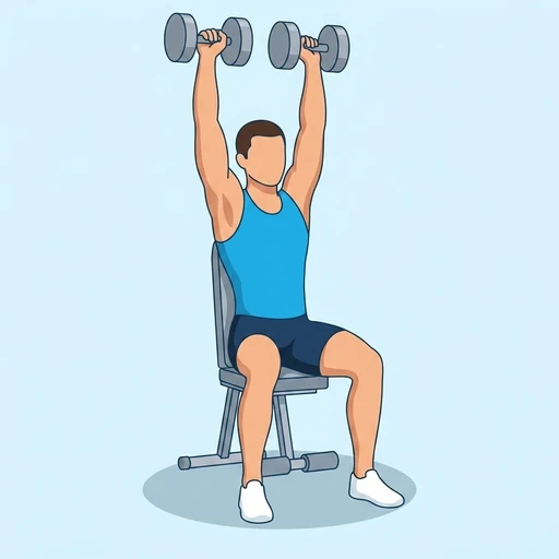 Press Arnold: Ilustración del ejercicio (peak)