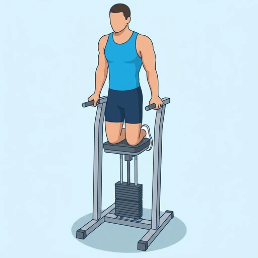 Machine assisted dips — Exercise illustration