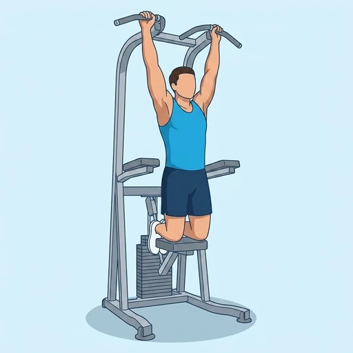 Machine assisted pull-up — Exercise illustration
