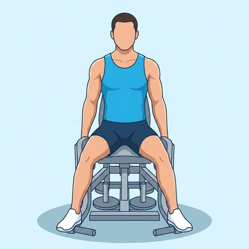 Machine hip abduction: Exercise illustration (peak)