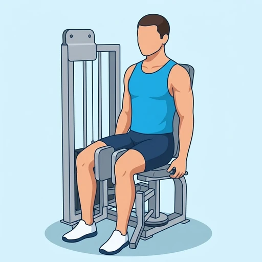 Machine hip adduction: Exercise illustration (peak)