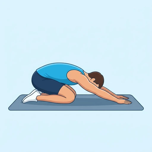 Child’s pose — Exercise illustration